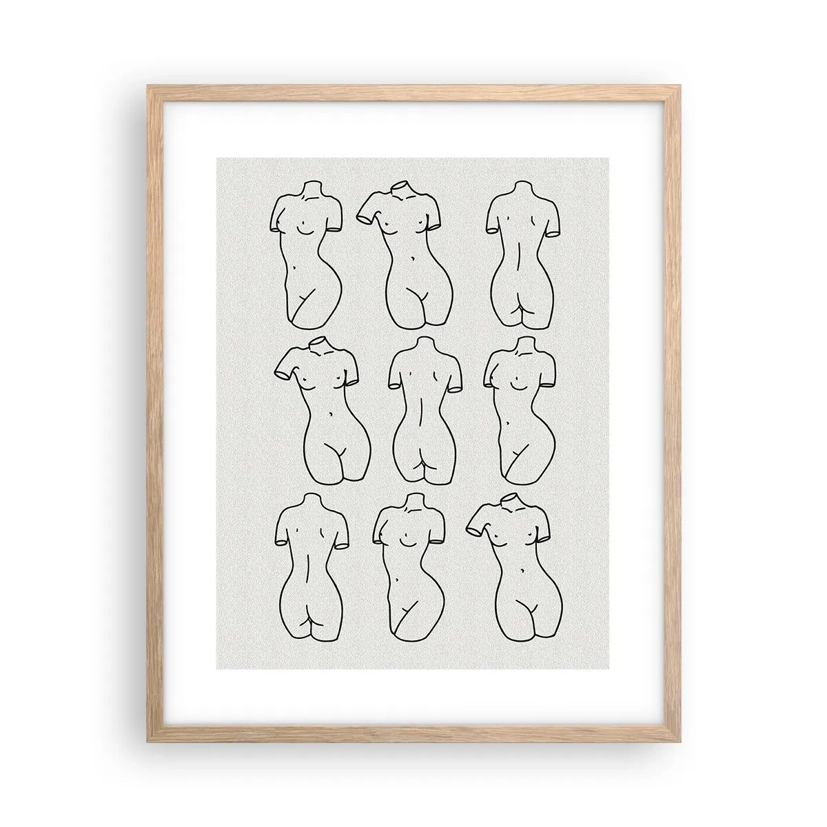 Poszter világos tölgy keretben - Csak Vénusz - 40x50 cm