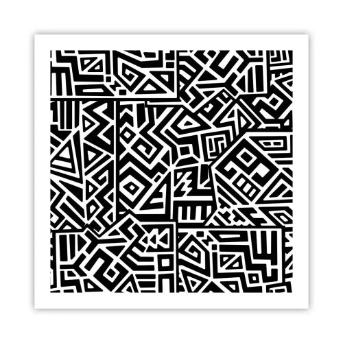 Poszter - Kolumbusz előtti kompozíció - 60x60 cm