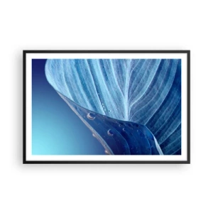 Poszter fehér keretben - A kék rejtett cseppjei - 91x61 cm