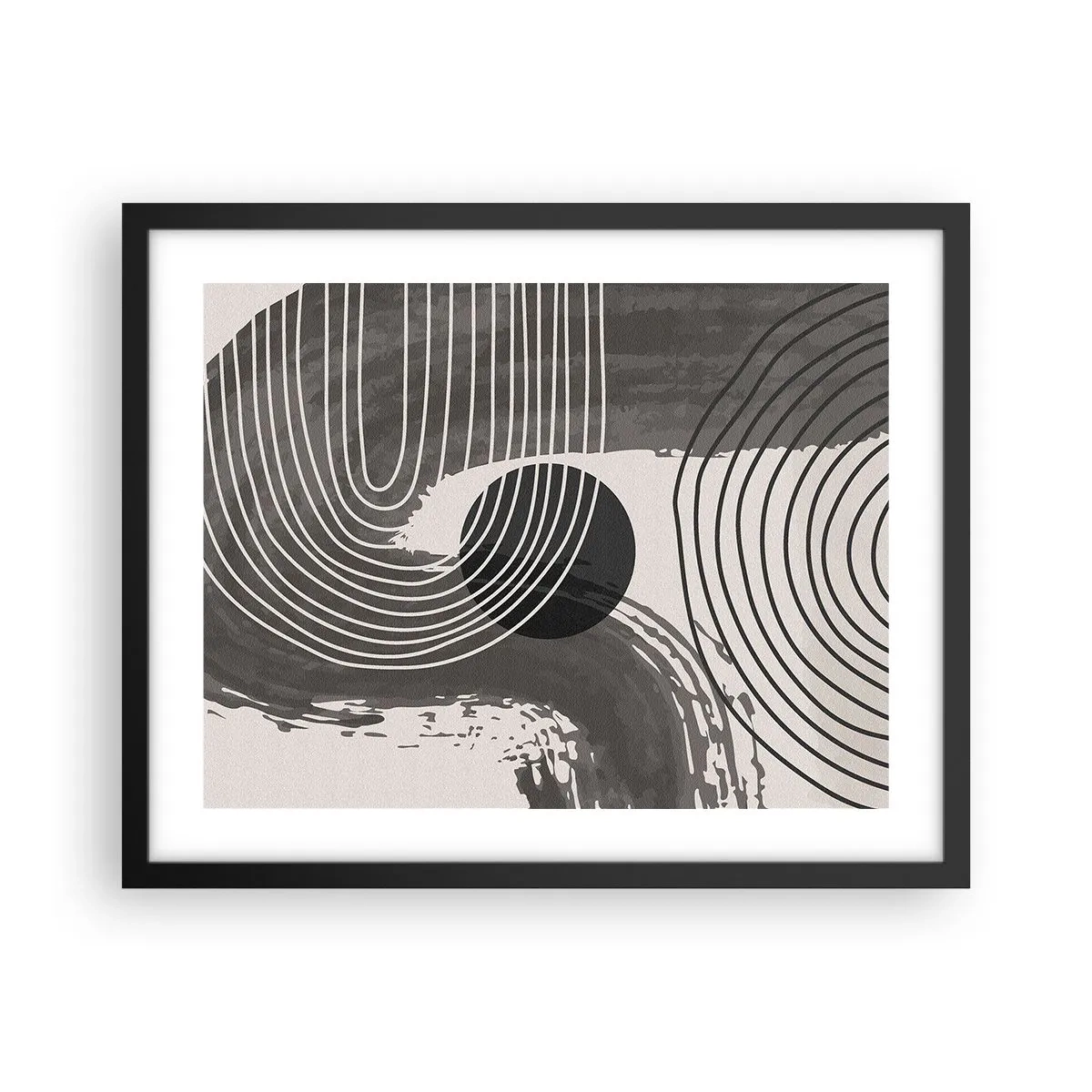 Poszter fehér keretben - Az ovális nyer - 50x40 cm