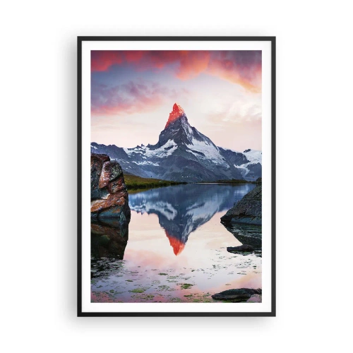 Poszter fehér keretben - A hegyek szíve forró - 70x100 cm