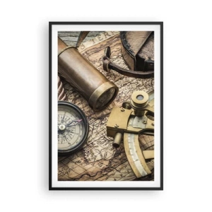 Poszter fehér keretben - Állítson be egy irányt - 61x91 cm