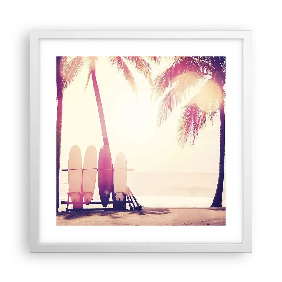 Poszter fekete keretben - Ez remek nap lesz - 40x40 cm