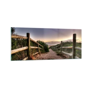 Üveg kép - A cél már látható - 100x40 cm