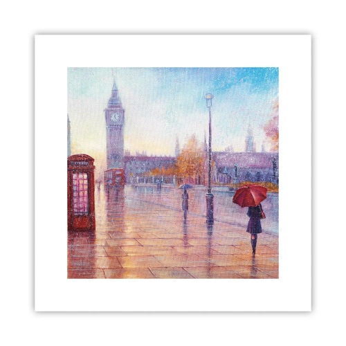 Poszter - Őszi nap Londonban - 30x30 cm
