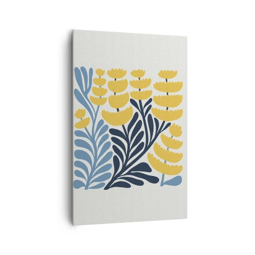 Vászonkép - Napsütötte virágágyás - 80x120 cm