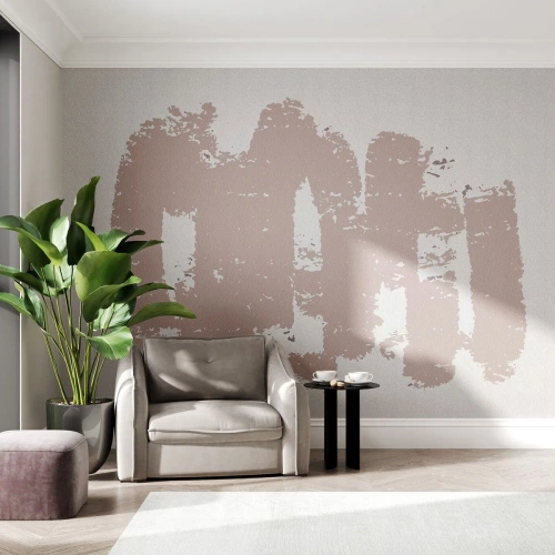 Öntapadós Fotótapéta Deluxe Sticker - Absztrakció lágy rózsaszínben - Absztrakció, Üres, Minimalizmus - 100x70 cm