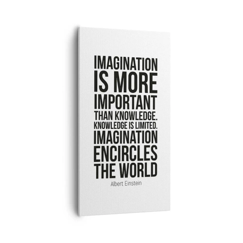 Vászonkép - Einstein a képzelet erejéről - 55x100 cm