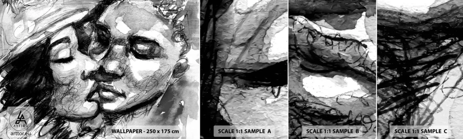 Fotótapéta Minta Standard Eco - Egy érzelmes pillanat - Puszi, Szerelem, Szerelmesek - 100x30 cm