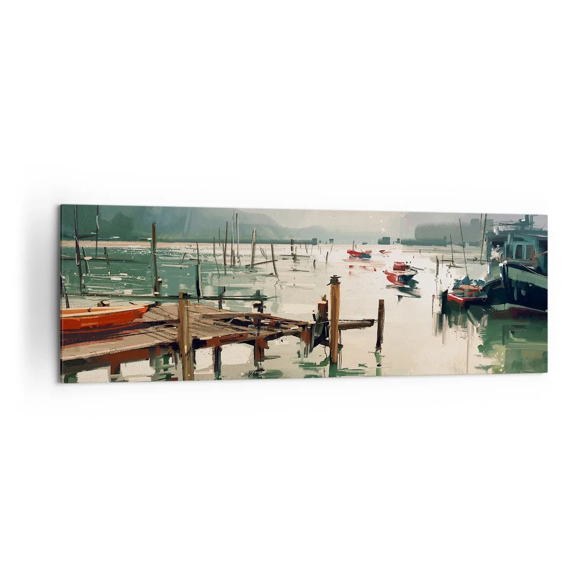 Vászonkép - Leöntött olvasztott holddal - 160x50 cm