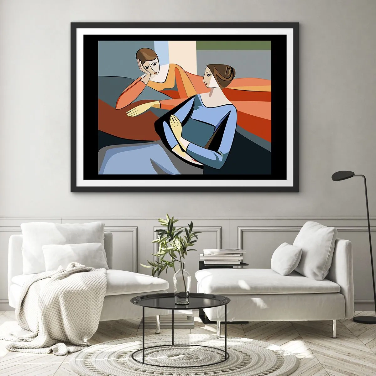 Poszter fehér keretben - A bizalmak pillanata - 91x61 cm