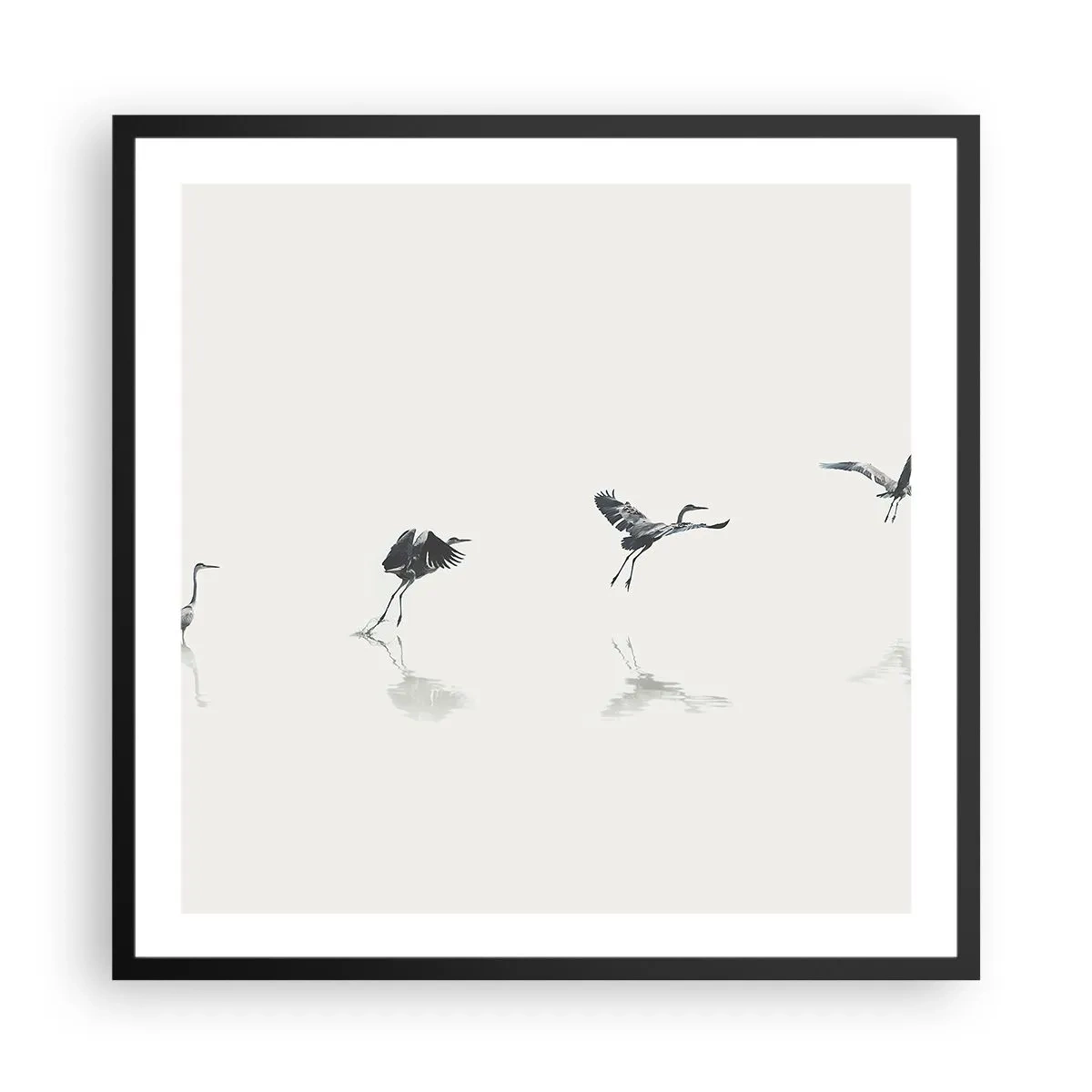 Poszter fehér keretben - Négy egyszerű lépés - 60x60 cm