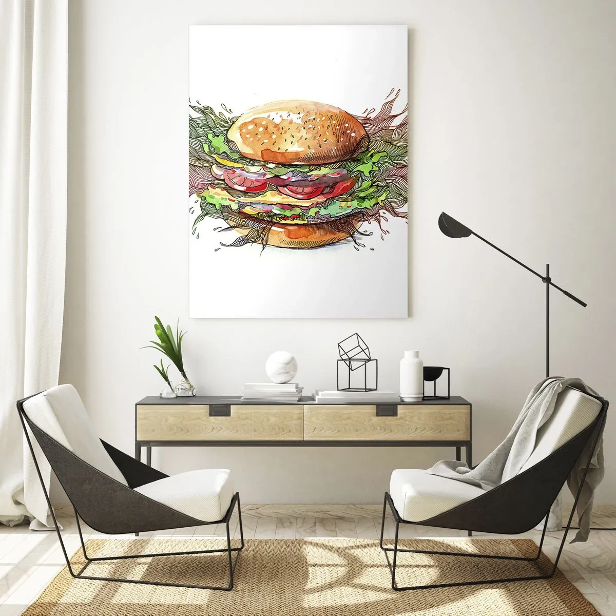 Üveg kép - Forró kísértés - 70x100 cm