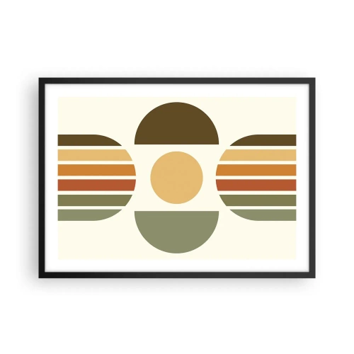 Poszter fehér keretben - A Föld színeiben - 70x50 cm