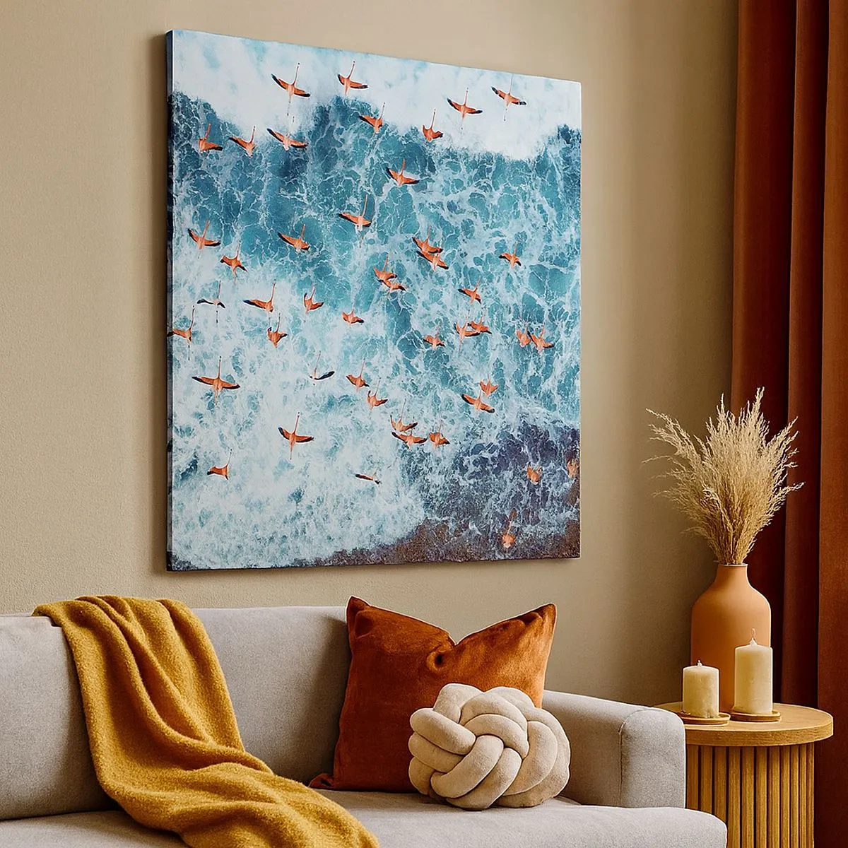 Vászonkép - A tengerparti parádé - 30x30 cm