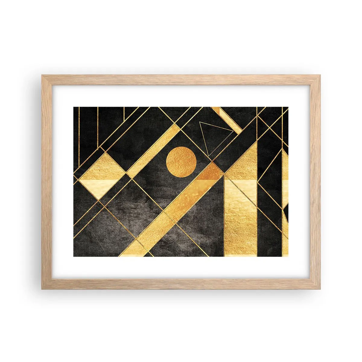 Poszter világos tölgy keretben - A sivatag napja - 40x30 cm
