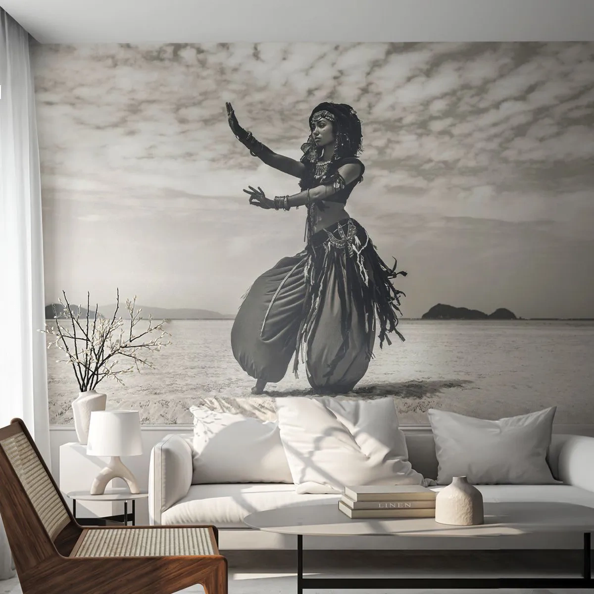 Fotótapéta Premium Canvas - A déli szigetek tánca - Táncos, India, Hajnal - 250x175 cm