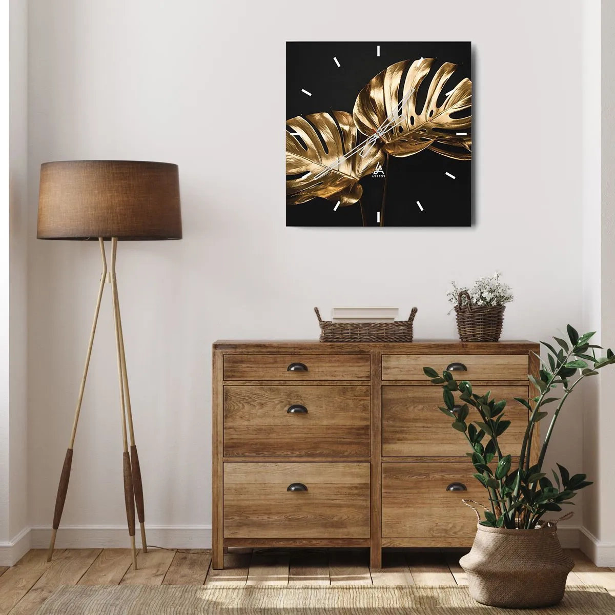 Falióra, Óra - A természet kincsei - 30x30 cm