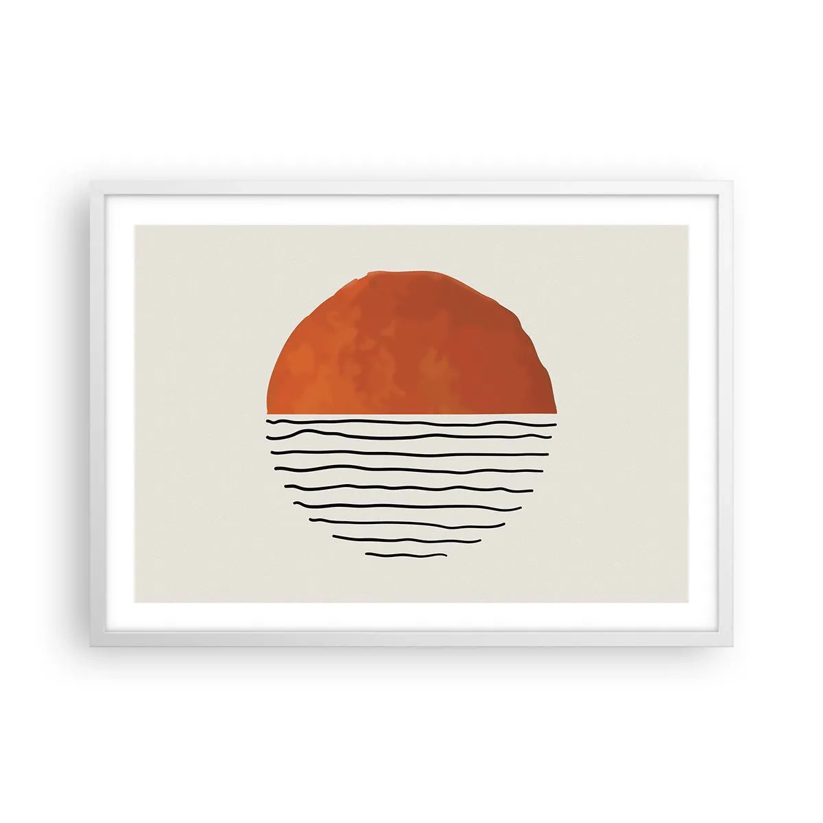 Poszter fekete keretben - Japán hangulatban - 70x50 cm