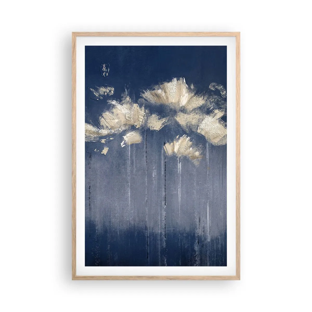 Poszter világos tölgy keretben - Mint szirmok a szélben - 61x91 cm