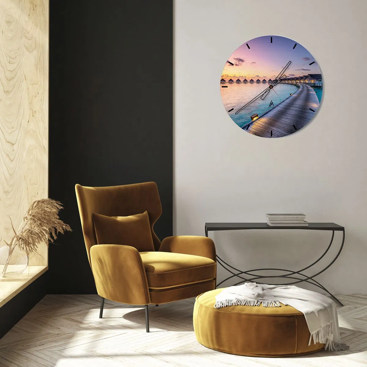 Falióra, Óra - Nyaralás – vissza a forrásokhoz - 30x30 cm