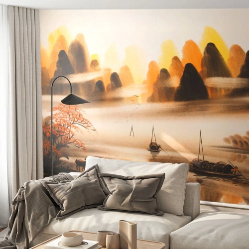 Fotótapéta Premium Sand - Távolabb, mint a Távol-Kelet - Kína, Tájkép, Ázsia - 450x315 cm