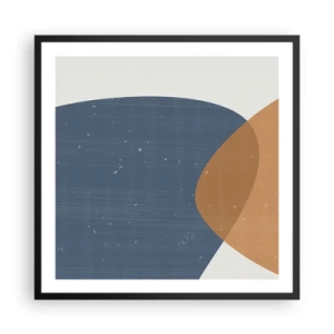 Poszter fehér keretben - Oválisok és hatások - 60x60 cm