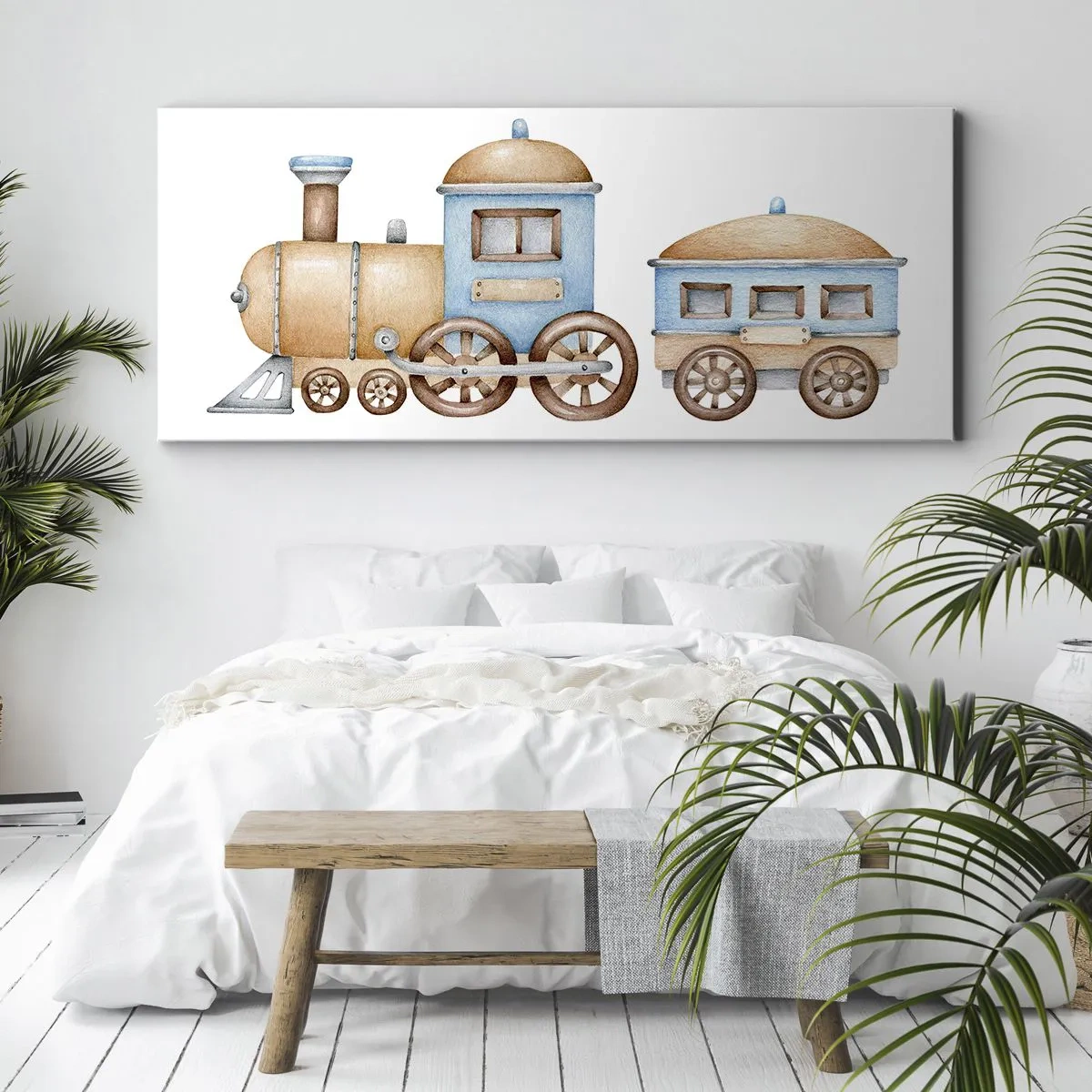 Vászonkép - Az állomáson állva... - 100x40 cm