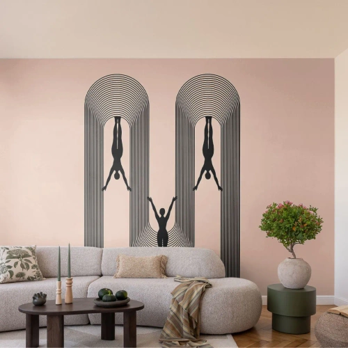 Fotótapéta Premium Canvas - Fejjel lefelé - Szürrealizmus, Test, Jóga - 250x175 cm