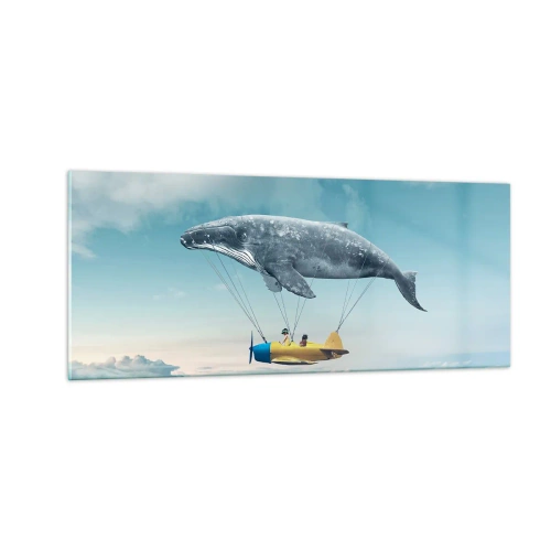 Üveg kép - Miért is ne? - 100x40 cm