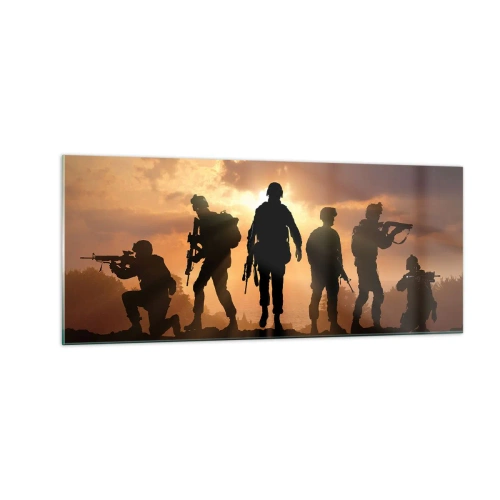 Üveg kép - Brothers in arms - 100x40 cm