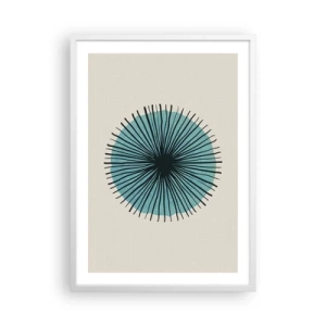 Poszter fekete keretben - Ragyogóan a kékben - 50x70 cm