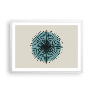 Poszter fekete keretben - Ragyogóan a kékben - 70x50 cm