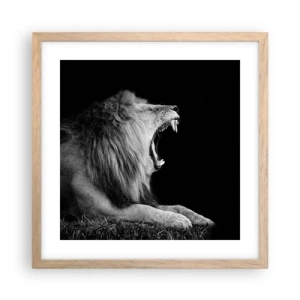 Poszter világos tölgy keretben - Kétség nélkül - 40x40 cm