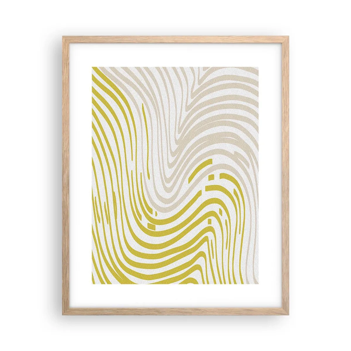 Poszter világos tölgy keretben - Kompozíció szelíd kanyarral - 40x50 cm