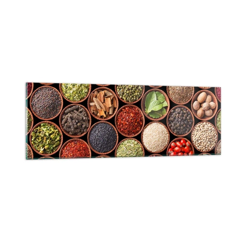 Üveg kép - A világ összes íze - 90x30 cm