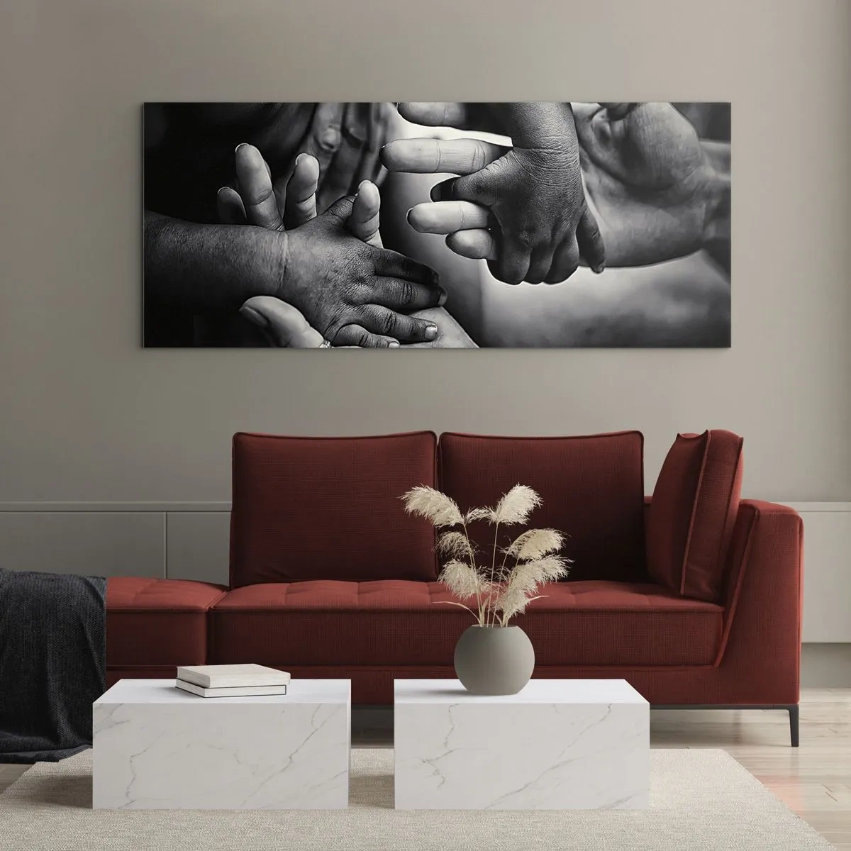 Üveg kép - Embernek lenni - 120x50 cm