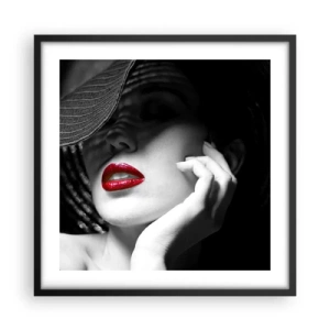 Poszter fehér keretben - Egy tanulmány Scarletben - 50x50 cm