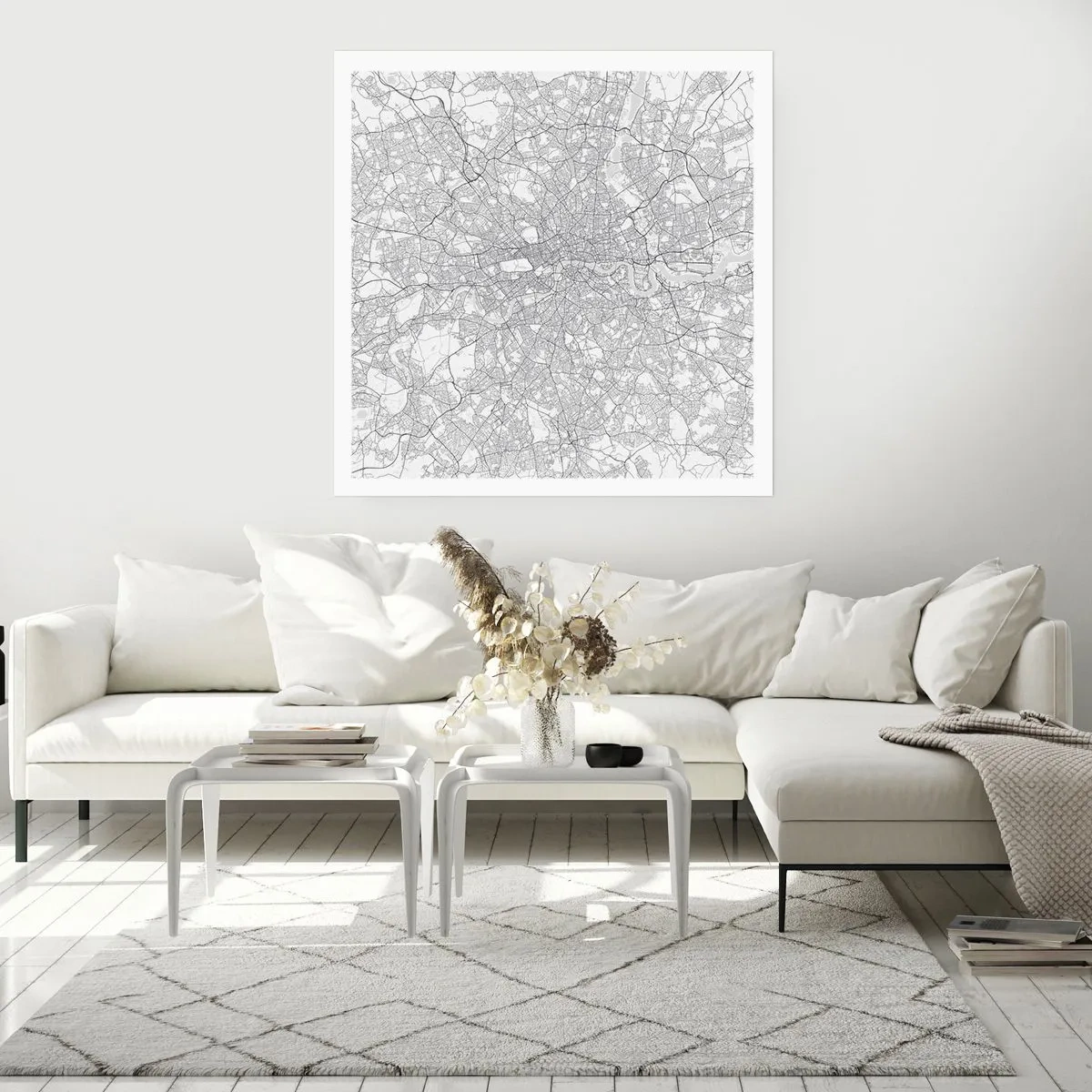 Poszter - A londoni labirintus térképe - 60x60 cm