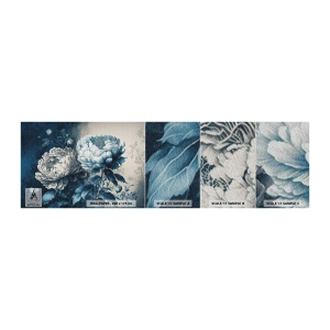 Fotótapéta Minta Premium Sand - Egy jól összeillő pár - Virágok, Klasszikus, Rokokó - 100x30 cm