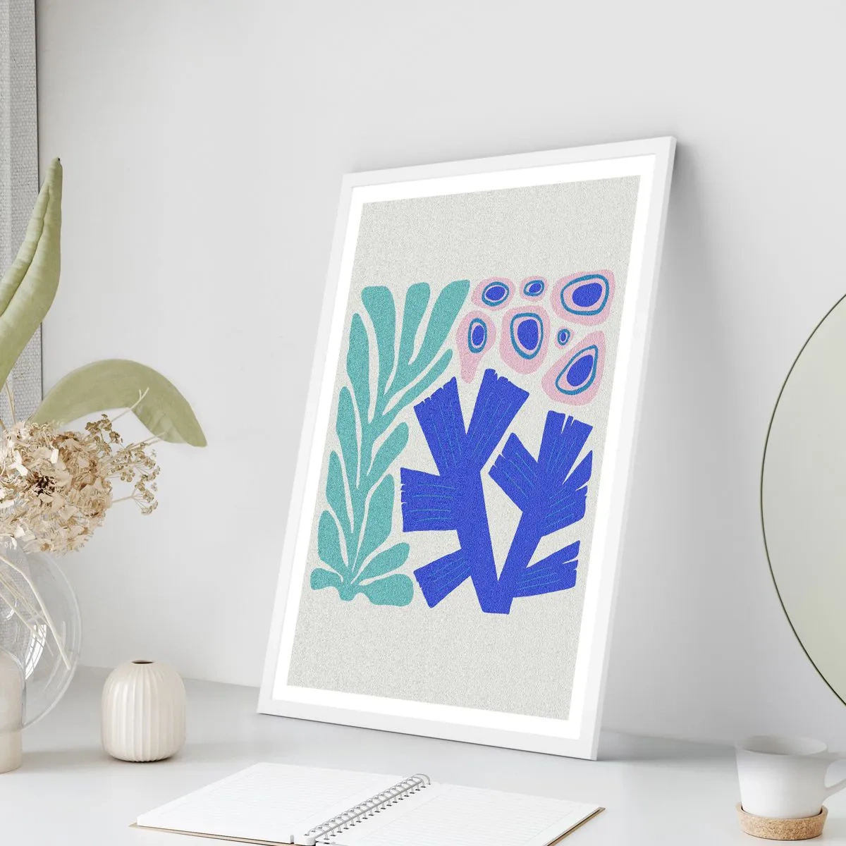 Poszter fekete keretben - Víz alatti kert - 70x100 cm