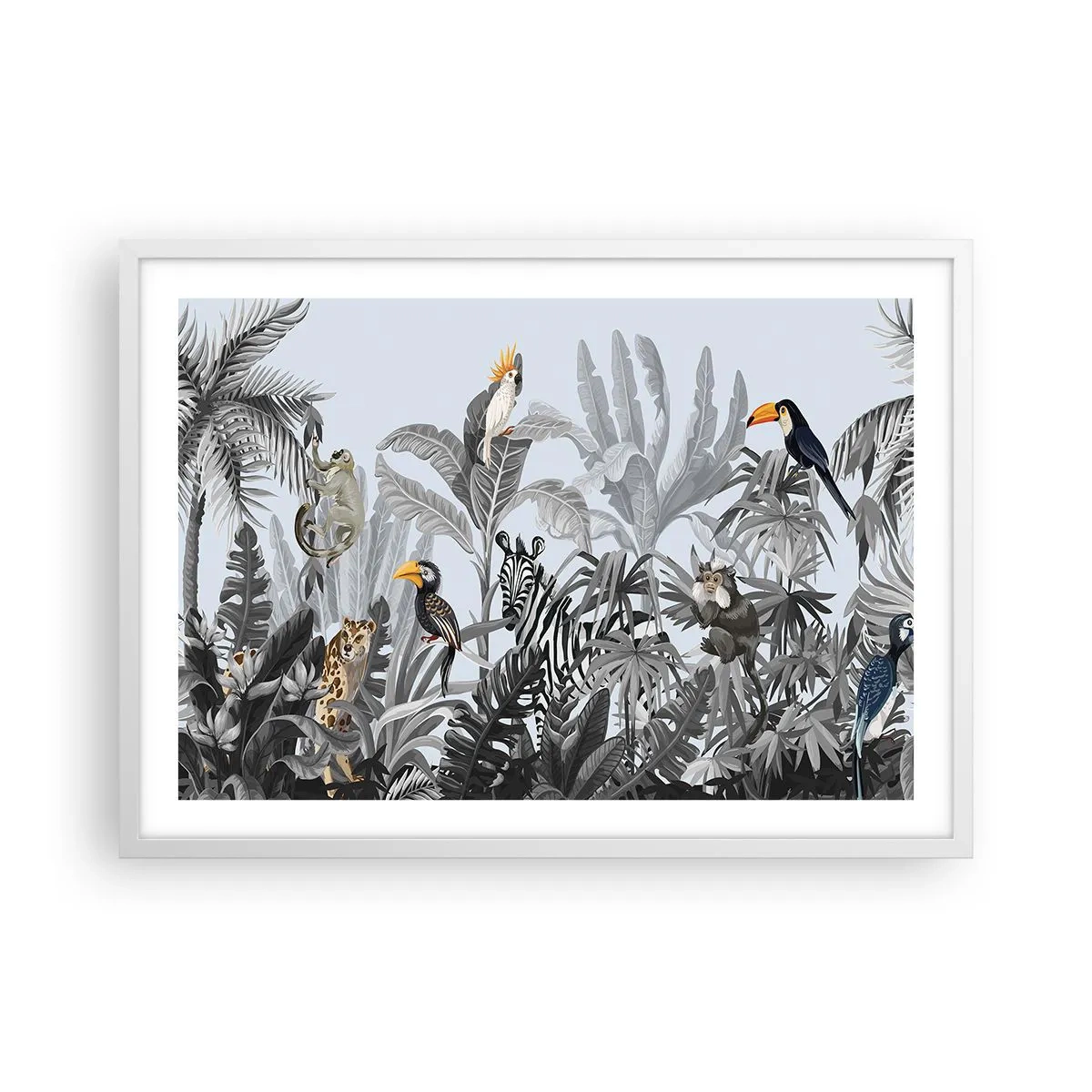 Poszter fekete keretben - Afrikai mese - 70x50 cm