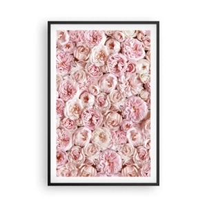 Poszter fehér keretben - Rózsákkal átszőve - 61x91 cm