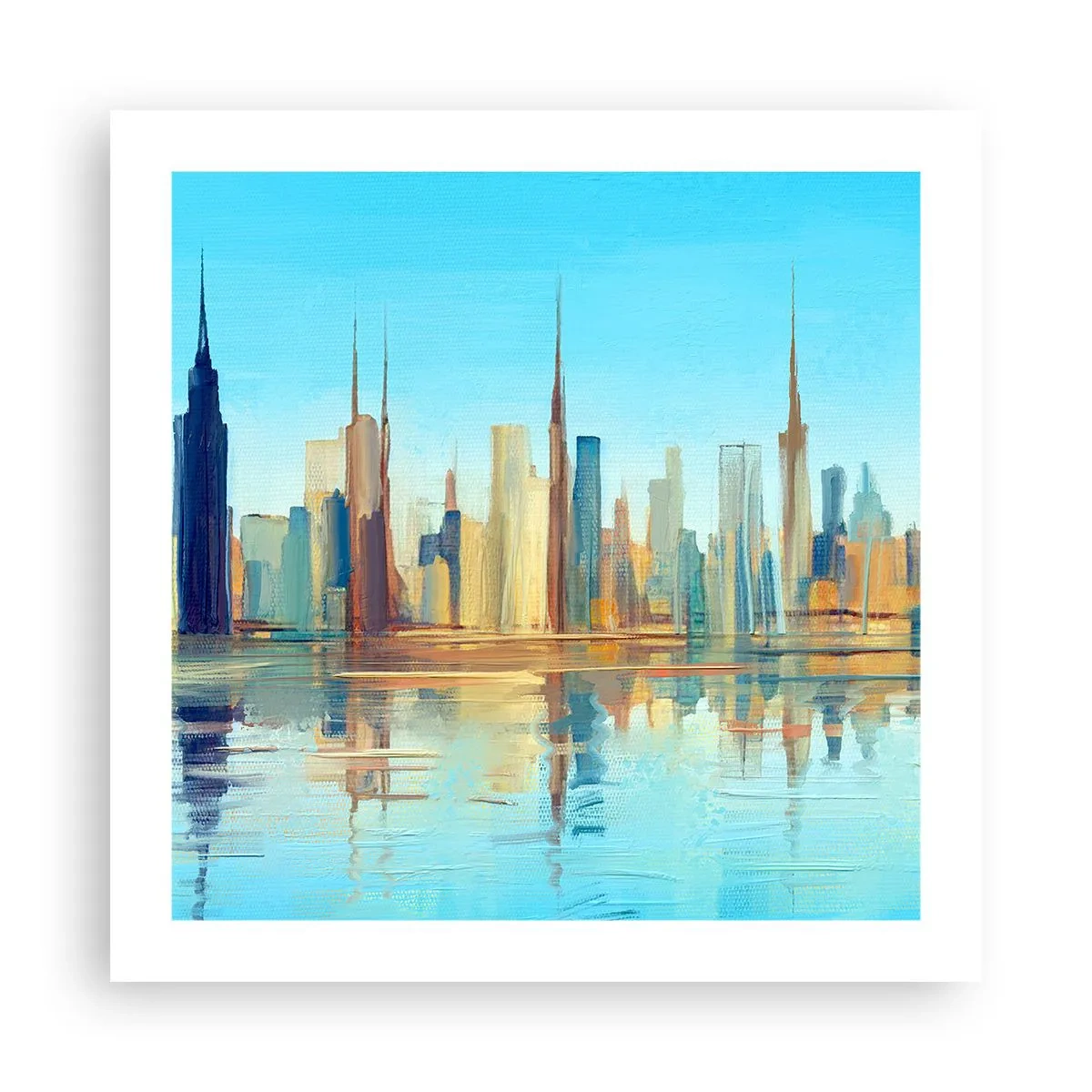 Poszter - Napfényes metropolisz - 50x50 cm