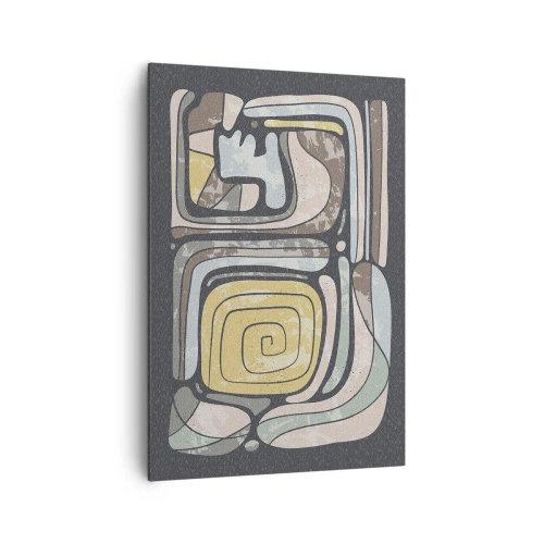 Vászonkép - Absztrakció pre-kolumbián szellemben - 70x100 cm