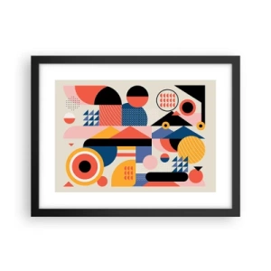 Poszter fehér keretben - Összetétel: játszadozzunk - 40x30 cm