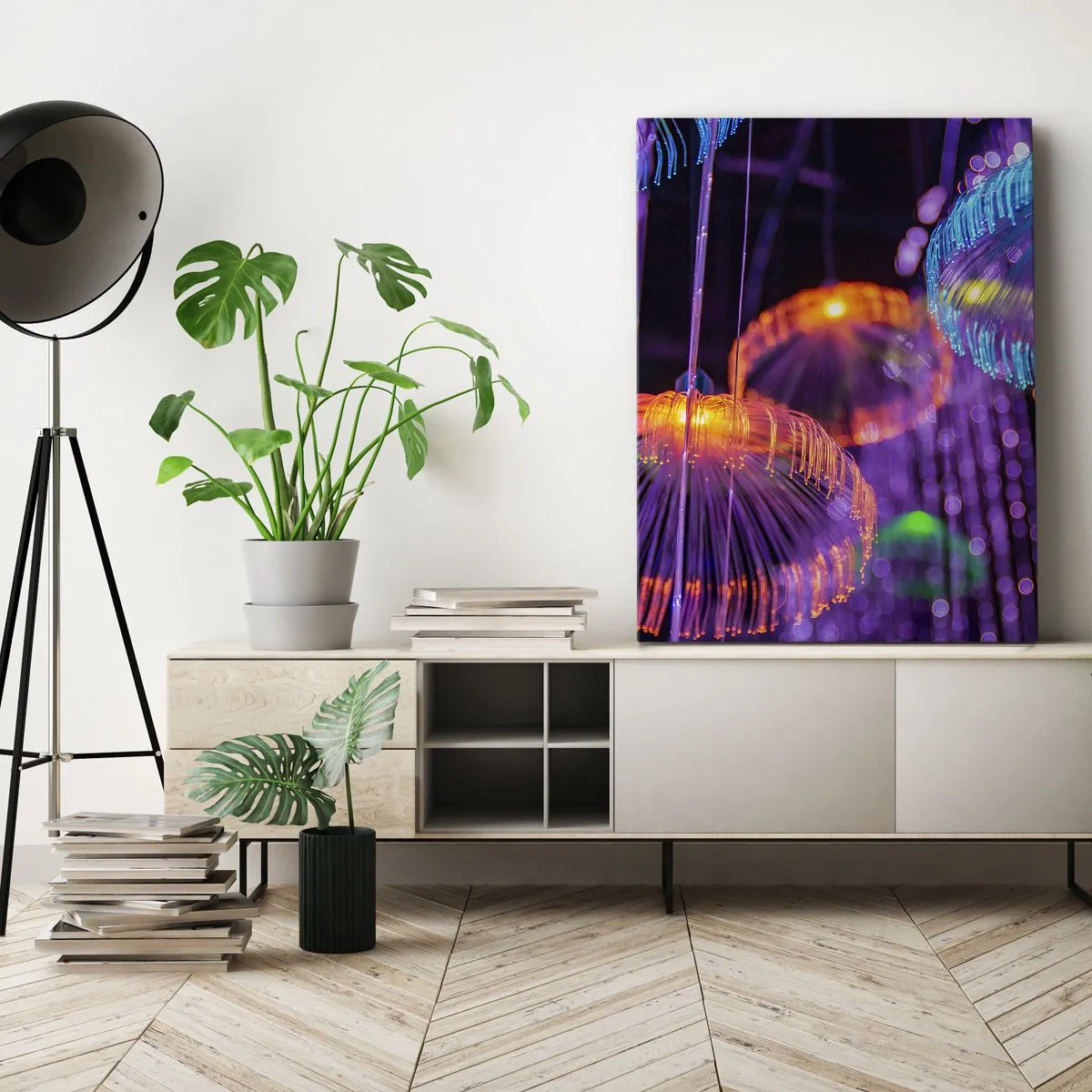 Vászonkép - Világító szökőkút - 50x70 cm