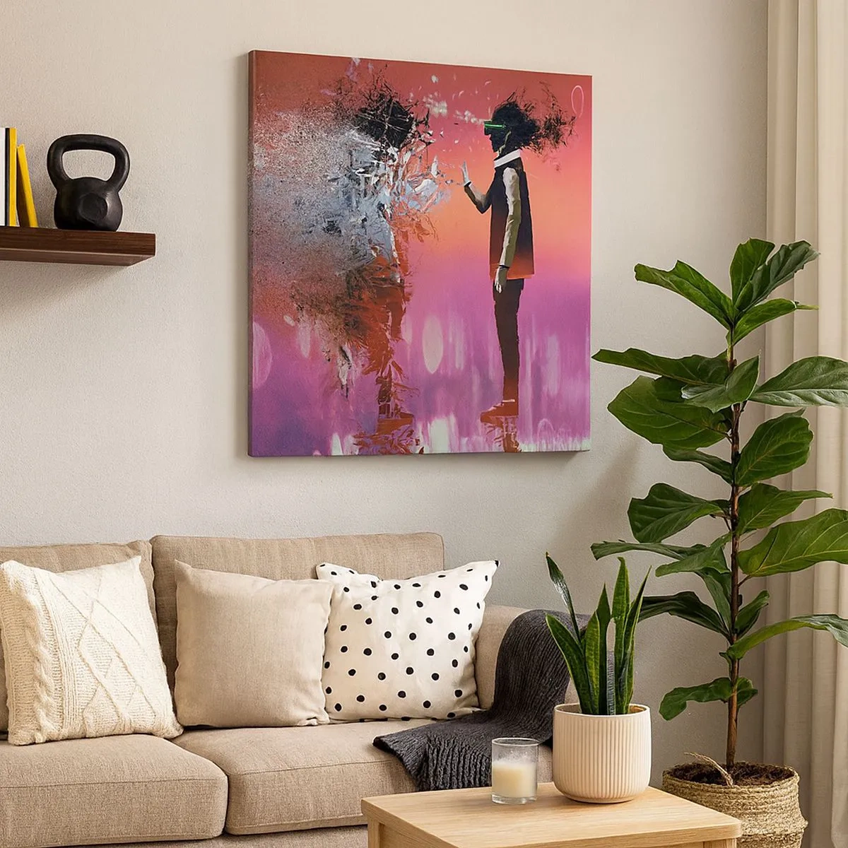 Vászonkép - Tudsz magadba nézni? - 30x30 cm