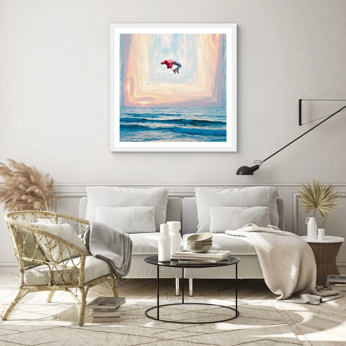 Poszter fekete keretben - Egy másik dimenzióba - 30x30 cm