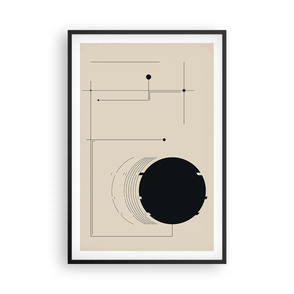 Poszter fehér keretben - Ruganyos és dinamikus kompozíció - 61x91 cm